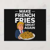 Donald Trump 2024 Maak Franse Frites Weer Groot Briefkaart (Voorkant)