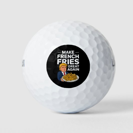 Donald Trump 2024 Maak Franse Frites Weer Groot Golfballen (Voorkant)
