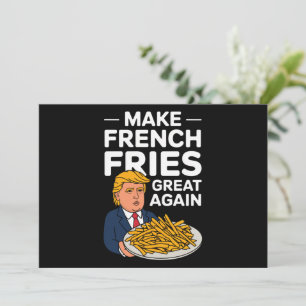 Donald Trump 2024 Maak Franse Frites Weer Groot Kaart