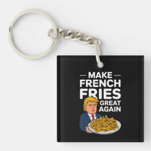 Donald Trump 2024 Maak Franse Frites Weer Groot Sleutelhanger