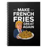 Donald Trump 2024 maakt Franse Fry weer geweldig Notitieboek (Voorkant)