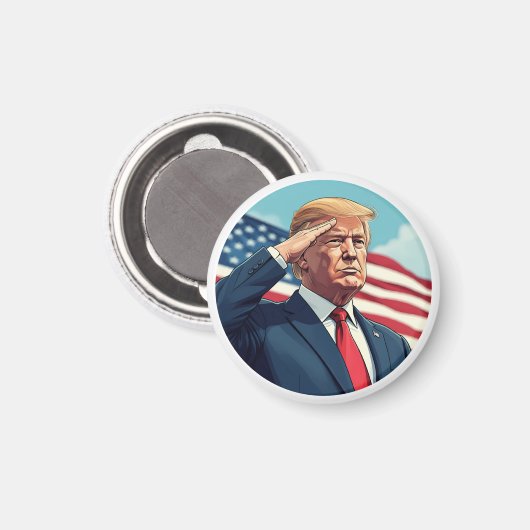 Donald Trump 2024 Magneet (Voorkant / Achterkant)