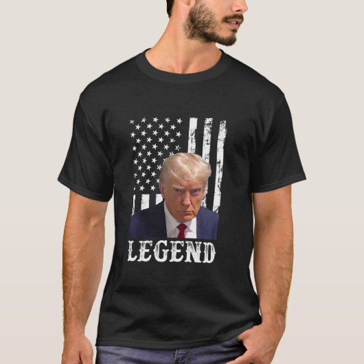 Donald Trump 2024 Mok geschoten President legende T-shirt (Voorkant)