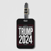 Donald Trump 2024 Neem Amerika terug Bagagelabel (Voorkant (verticaal))