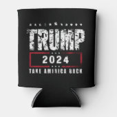 Donald Trump 2024 Neem Amerika terug Blikjeskoeler (Voorkant)