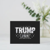 Donald Trump 2024 Neem Amerika terug Briefkaart (Staand voorkant)