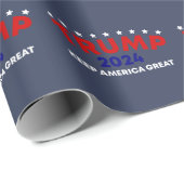 Donald Trump 2024 Neem Amerika terug Cadeaupapier (Rol Hoek)