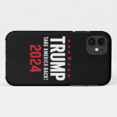 Donald Trump 2024 Neem Amerika terug Case-Mate iPhone Case (Achterkant (horizontaal))