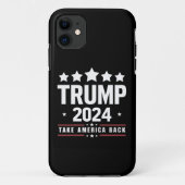 Donald Trump 2024 Neem Amerika terug Case-Mate iPhone Case (Achterkant)