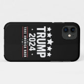 Donald Trump 2024 Neem Amerika terug Case-Mate iPhone Case (Achterkant (horizontaal))