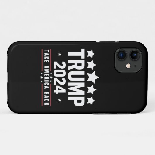 Donald Trump 2024 Neem Amerika terug Case-Mate iPhone Case (Achterkant (horizontaal))