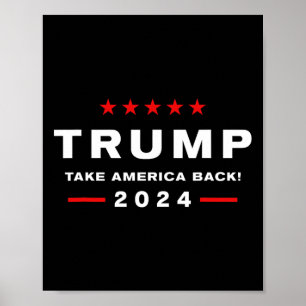 Donald Trump 2024: "Neem Amerika terug" - De Poster