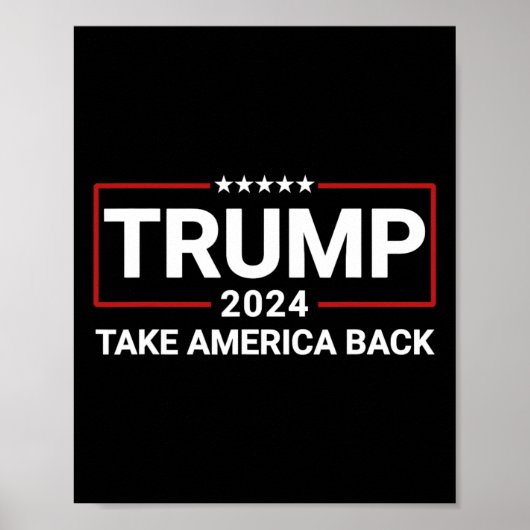 Donald Trump 2024: "Neem Amerika terug" - De Poster (Voorkant)