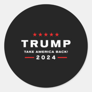 Donald Trump 2024: "Neem Amerika terug" - De Ronde Sticker