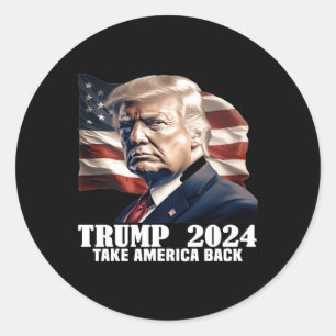 Donald Trump 2024: "Neem Amerika terug" - De Ronde Sticker
