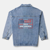 Donald Trump 2024 Neem Amerika terug Denim Jacket (Achterkant)