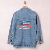 Donald Trump 2024 Neem Amerika terug Denim Jacket (Hangar)