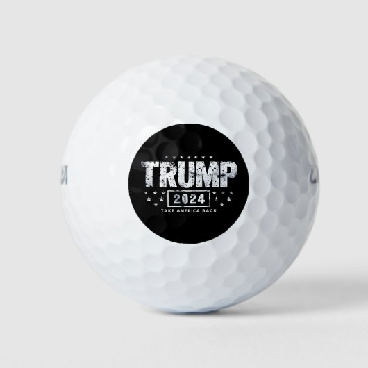 Donald Trump 2024 Neem Amerika terug Golfballen (Voorkant)