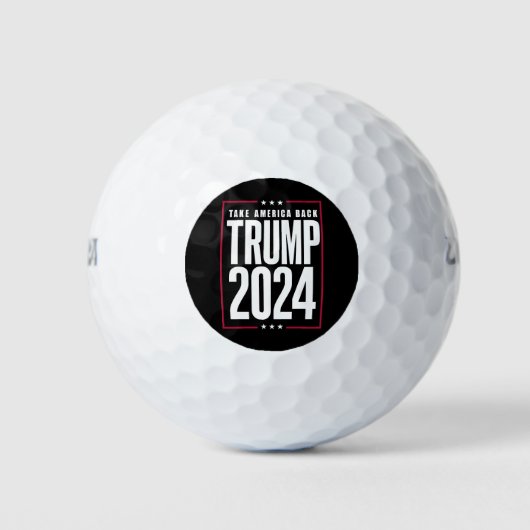 Donald Trump 2024 Neem Amerika terug Golfballen (Voorkant)