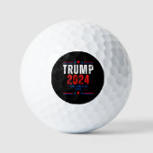 Donald Trump 2024 Neem Amerika terug Golfballen (Voorkant)
