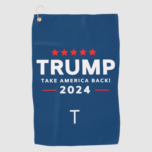 Donald Trump 2024 Neem Amerika terug Golfhanddoek (Voorkant)