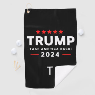 Donald Trump 2024 Neem Amerika terug Golfhanddoek