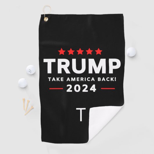 Donald Trump 2024 Neem Amerika terug Golfhanddoek (Insitu)
