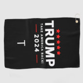 Donald Trump 2024 Neem Amerika terug Golfhanddoek (Horizontaal)