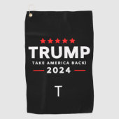 Donald Trump 2024 Neem Amerika terug Golfhanddoek (Voorkant)