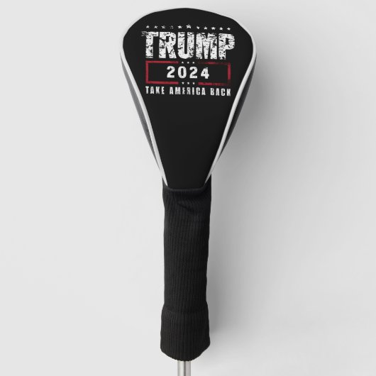 Donald Trump 2024 Neem Amerika terug Golfheadcover (Voorkant)