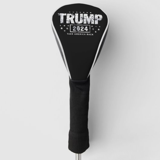 Donald Trump 2024 Neem Amerika terug Golfheadcover (Voorkant)
