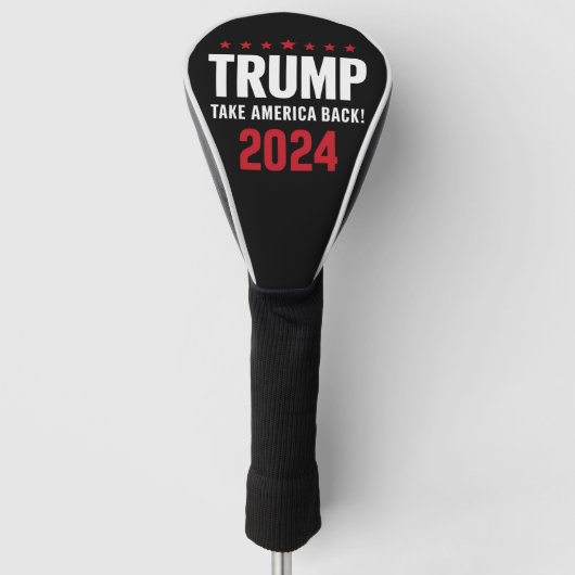 Donald Trump 2024 Neem Amerika terug Golfheadcover (Voorkant)