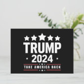 Donald Trump 2024 Neem Amerika terug Kaart (Staand voorkant)