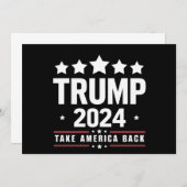 Donald Trump 2024 Neem Amerika terug Kaart (Voorkant / Achterkant)