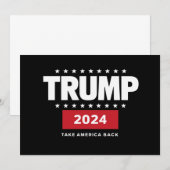 Donald Trump 2024 Neem Amerika terug Kaart (Voorkant / Achterkant)