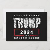 Donald Trump 2024 Neem Amerika terug Kaart (Voorkant)
