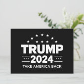 Donald Trump 2024 Neem Amerika terug Kaart (Staand voorkant)