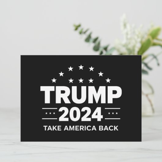Donald Trump 2024 Neem Amerika terug Kaart (Staand voorkant)