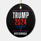 Donald Trump 2024 Neem Amerika terug Keramisch Ornament (Links)