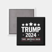 Donald Trump 2024 Neem Amerika terug Magneet (Voorkant / Achterkant)