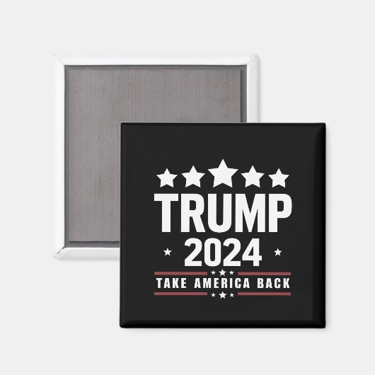 Donald Trump 2024 Neem Amerika terug Magneet (Voorkant / Achterkant)