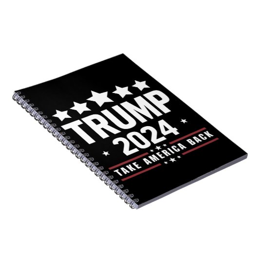Donald Trump 2024 Neem Amerika terug Notitieboek (Rechterzijde)