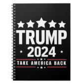 Donald Trump 2024 Neem Amerika terug Notitieboek (Voorkant)