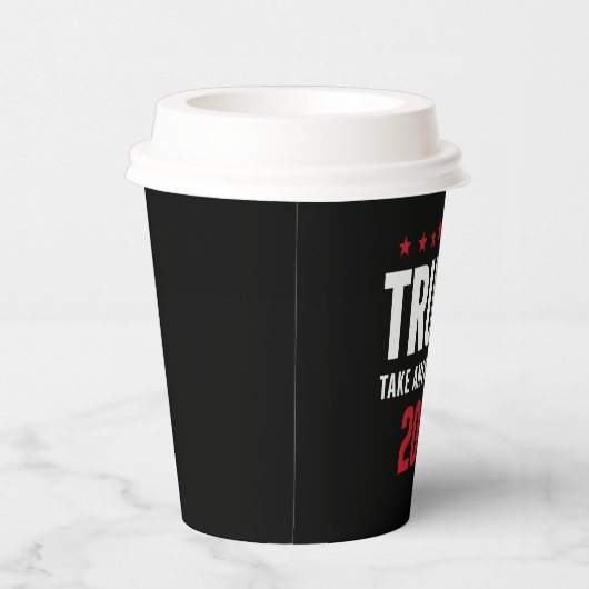 Donald Trump 2024 Neem Amerika terug Papieren Bekers (Rechts)