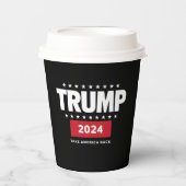 Donald Trump 2024 Neem Amerika terug Papieren Bekers (Voorkant)