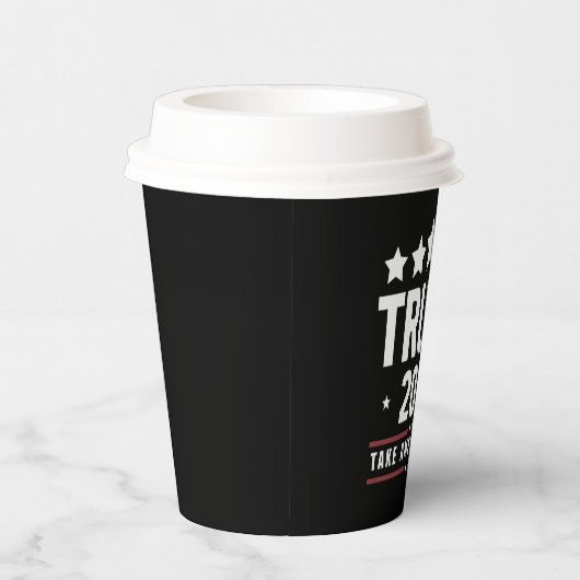 Donald Trump 2024 Neem Amerika terug Papieren Bekers (Rechts)