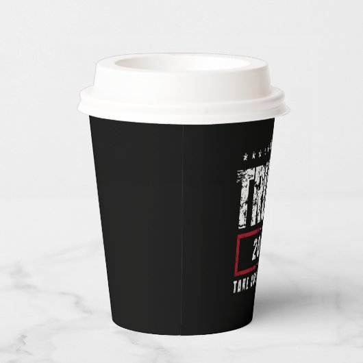 Donald Trump 2024 Neem Amerika terug Papieren Bekers (Rechts)