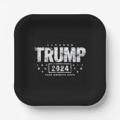 Donald Trump 2024 Neem Amerika terug Papieren Bordje (Voorkant)