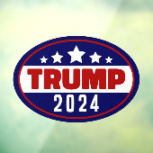 Donald Trump 2024 Neem Amerika terug Raamsticker (Vel 3)