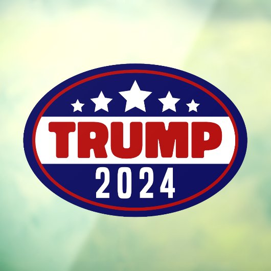 Donald Trump 2024 Neem Amerika terug Raamsticker (Vel 3)
